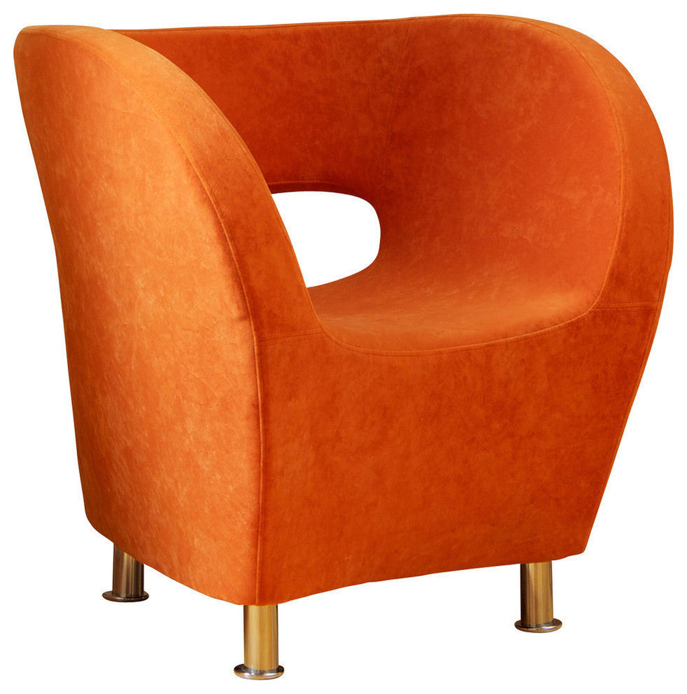 GDF Studio Salazar Modern Design Accent Chair, Orange