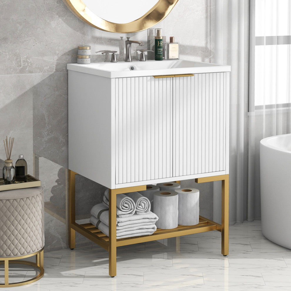 Gewnee 24" Bathroom Vanity with Sink