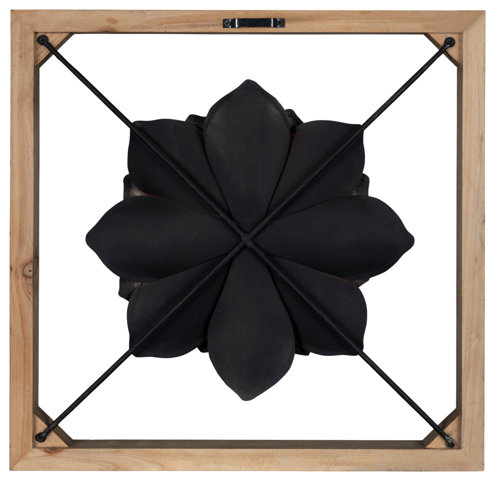 Maroon Flower Full Bloom Wall Decor
