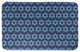 Blue Star of David Pattern 34x21 Bath Mat
