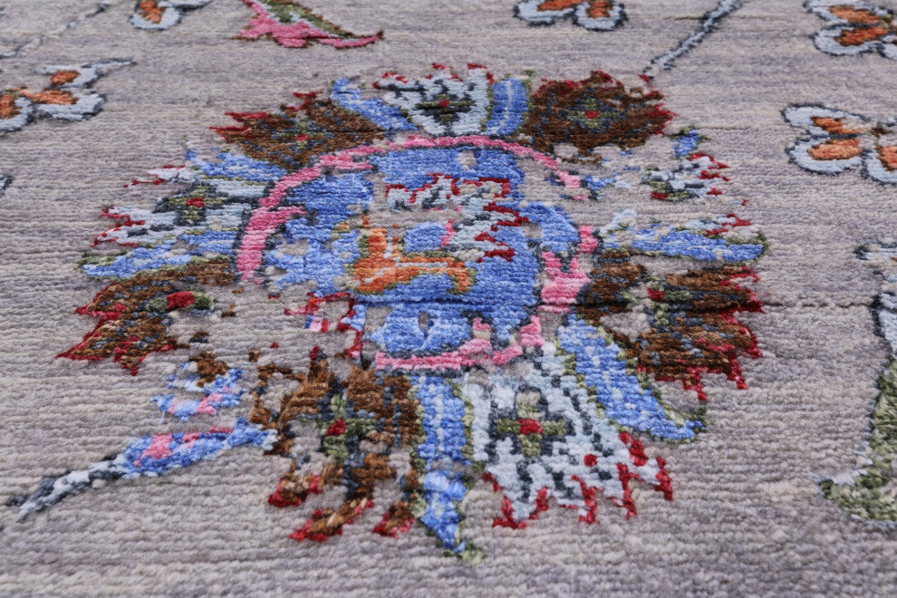 Wool and Silk Persian Handmade Rug 8' 2" X 10' 2" Q7089
