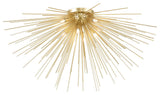 Savannah 8 Light Flush Mount With Gold Leaf Finish