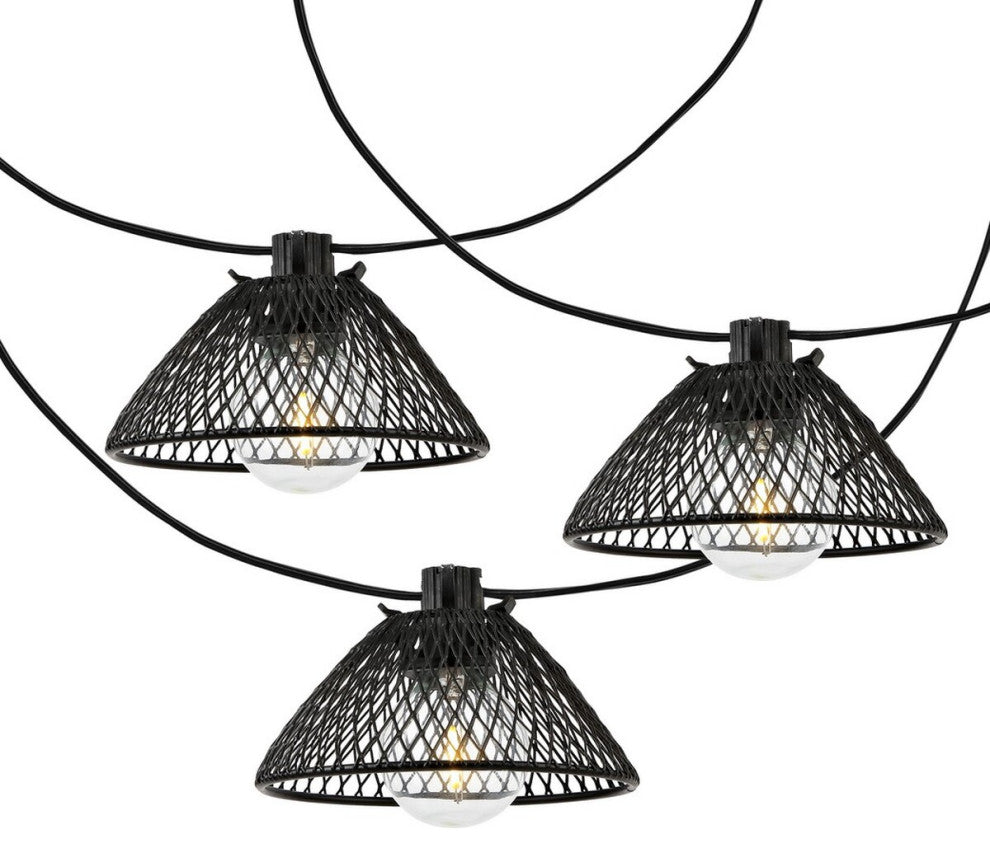 Safavieh Junia Led Outdoor String Lights Black