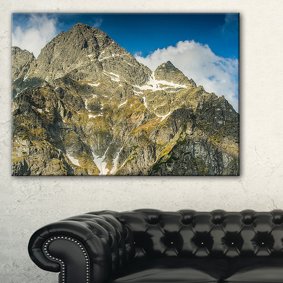 "Rocky Summit in Tatra Mountains" Landscape Wall Art, 1 Panel, 60"x28"
