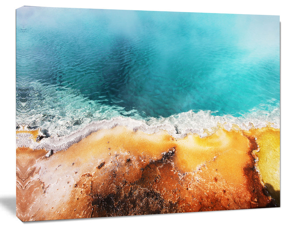 Beautiful Morning Glory Pool, Oversized Landscape Canvas Art, 20"x12"