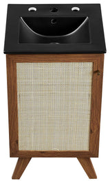 Soma 18" Bathroom Vanity - Walnut Black