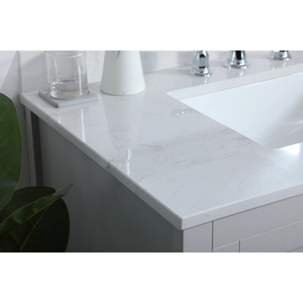 Elegant Decor Aubrey Bathroom Vanity Grey