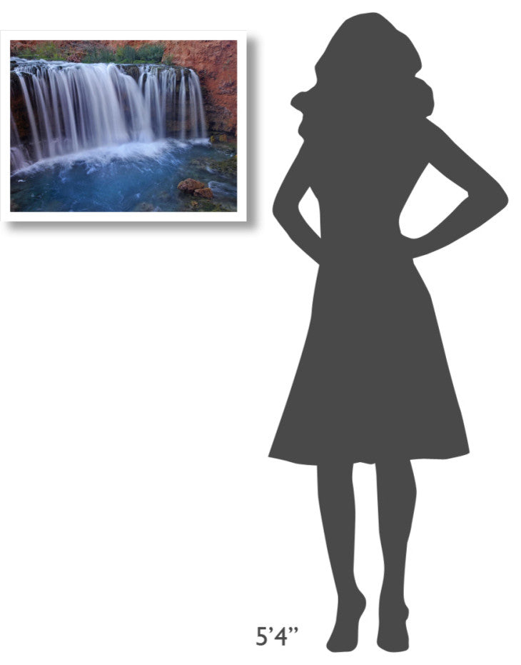 "Rock Falls, Havasu Canyon, Arizona" Paper Print by Tim Fitzharris, 26"x20"