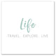Travel Explore Live 20x20 Canvas Wall Art