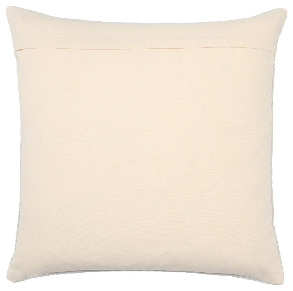 Velika Striped Light Blue/ Cream Pillow, 24"x24", Down Fill