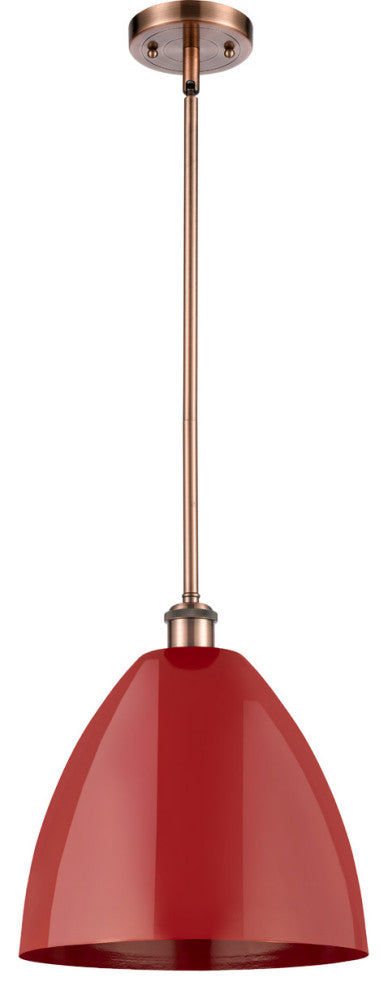 Innovations 516-1S-AC-MBD-12-RD-LED 1 Light Pendant, Antique Copper