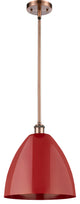 Innovations 516-1S-AC-MBD-12-RD-LED 1 Light Pendant, Antique Copper