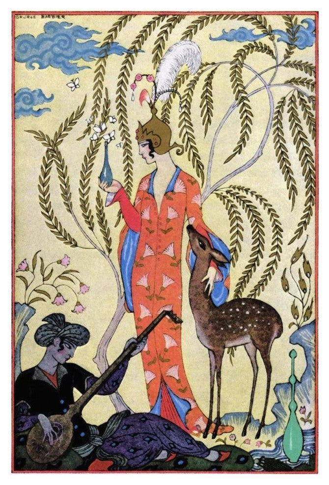 "Persia" Digital Paper Print by Georges Barbier, 14"x20"
