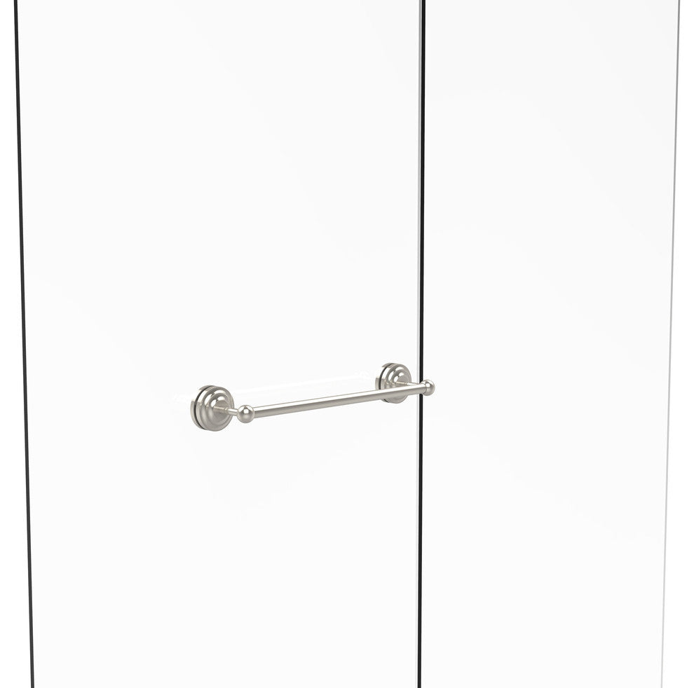 Que New 18" Shower Door Towel Bar, Polished Nickel