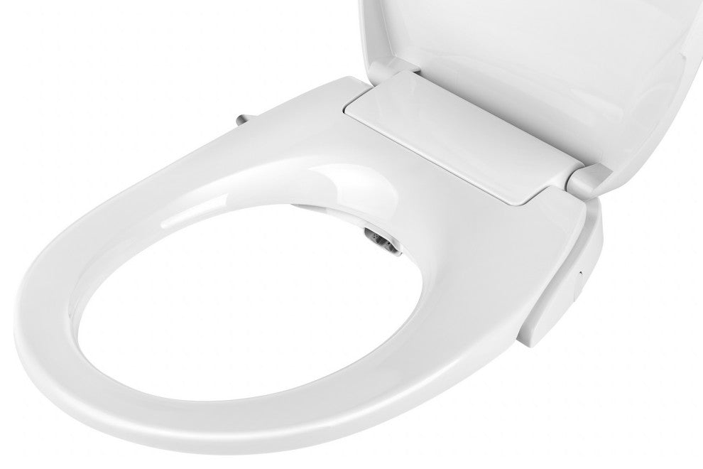 Empava Heated Toilet Seat With Warm Air Dryer and Wash Functions, White