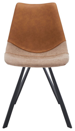 Safavieh Greer Dining Chair, Cognac/Black