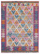 5' X 7' Ivory Geometric Power Loom Area Rug