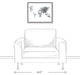 Gray World Map 16x20 White Floating Framed Canvas