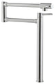 Pot Filler Faucet Deck Mount Stove Kitchen Faucets Dual Handle Folding Faucet, Chrome Plating