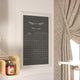 Canterbury Wall Mount Magnetic Chalkboard Sign Set, Solid White, 24" X 36"