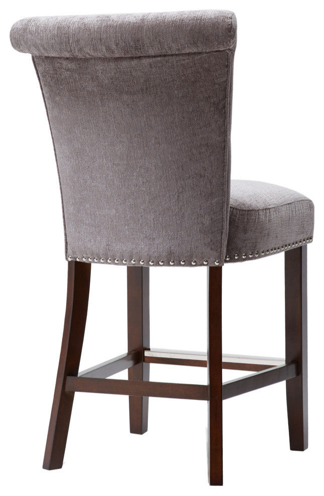 Madison Park Colfax Counter Stool Bar Height Stools, Gray
