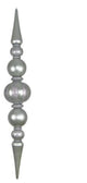 Giant Shatterproof Silver Finial