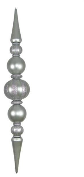 Giant Shatterproof Silver Finial