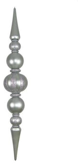Giant Shatterproof Silver Finial
