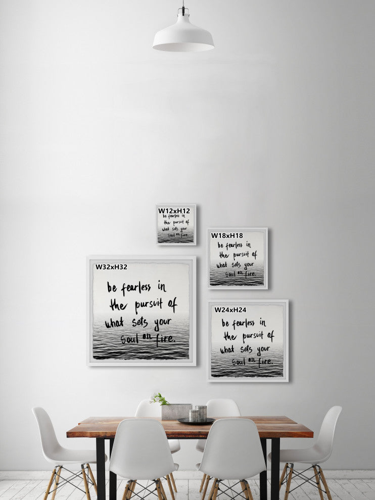 "Set Your Soul on Fire" Framed Painting Print, 12x12