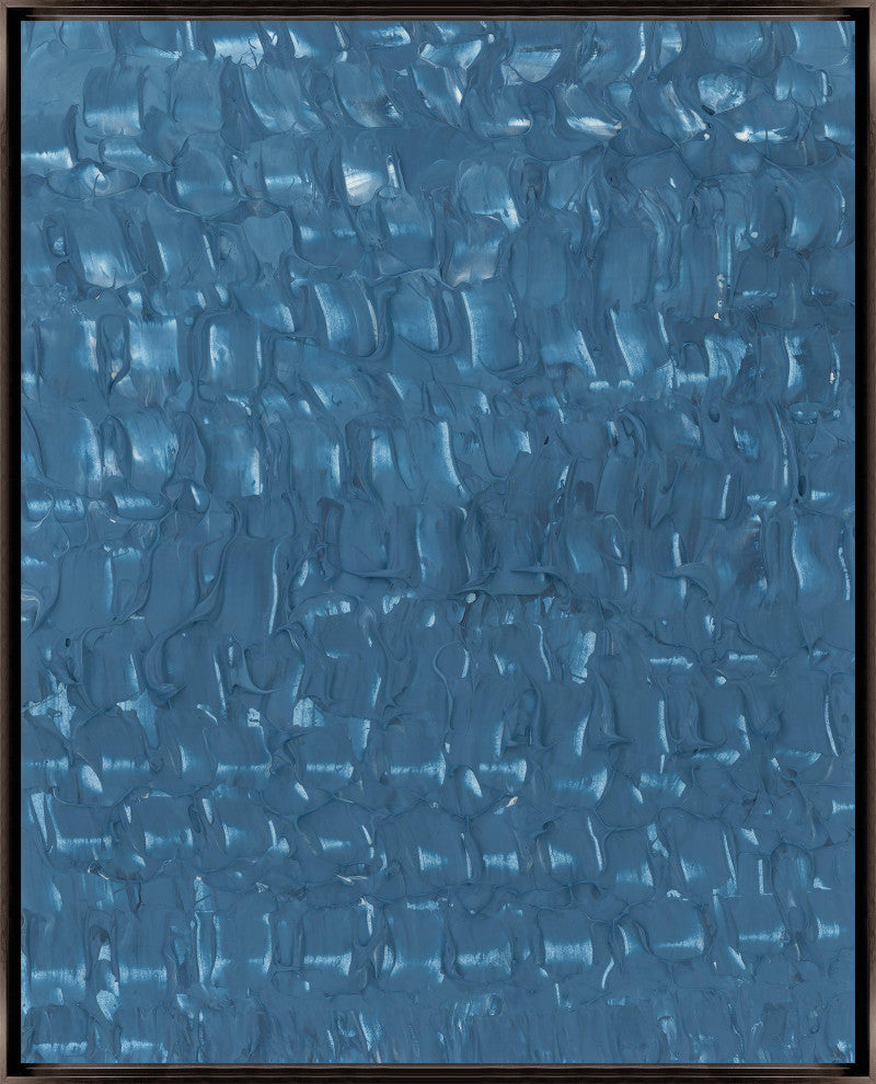 24x30 Mar Azul II, Framed Artwork, Espresso