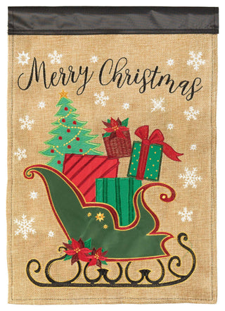 Sleigh Merry Christmas Poly Large