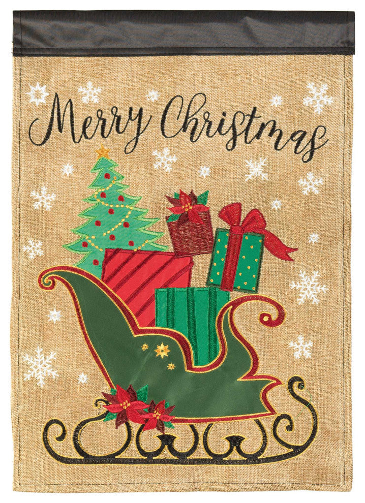 Sleigh Merry Christmas Poly Large