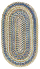 Capel Kill Devil Hill Light Blue 0210_410 Braided Rugs - 5' X 8' Oval