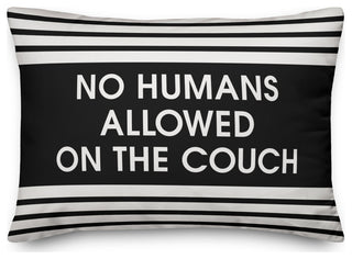 No Humans Allowed on the Couch 14x20 Spun Poly Pillow