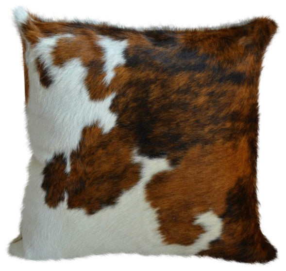 Pergamino Tricolor Cowhide Pillow Covers, Single Sided