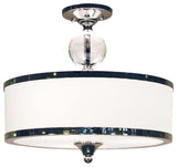 3 Light Semi-Flush Mount Chrome
