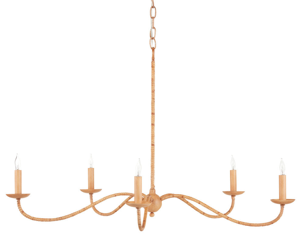 Saxon Rattan Small Chandelier