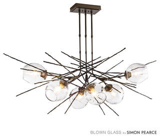 Griffin Pendant, Vintage Platinum Finish, Clear Glass