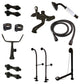 CCK5175AL Freestanding Clawfoot Tub Faucet Combo, Oil Rubbed Bronze