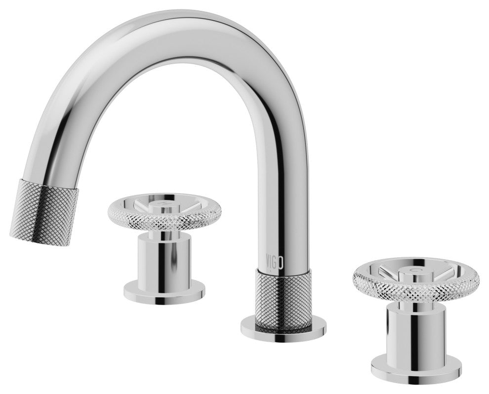 VIGO Wythe 8" H 2-Handle Widespread Bathroom Faucet, Chrome