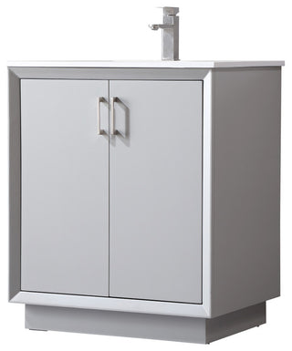 30" SIngle Bathroom Vanity, Grey