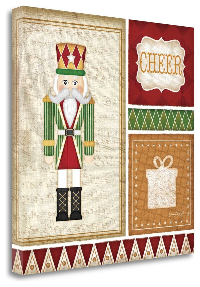 "Nutcracker Cheer" By Jennifer Pugh, Giclee Print on Gallery Wrap Canvas