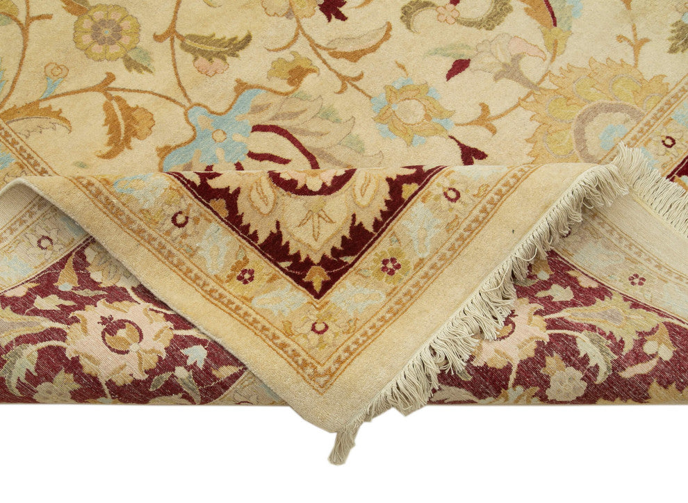 Rug N Carpet - Handwoven Oriental 10' 0" x 13' 10" Large Oushak Area Rug