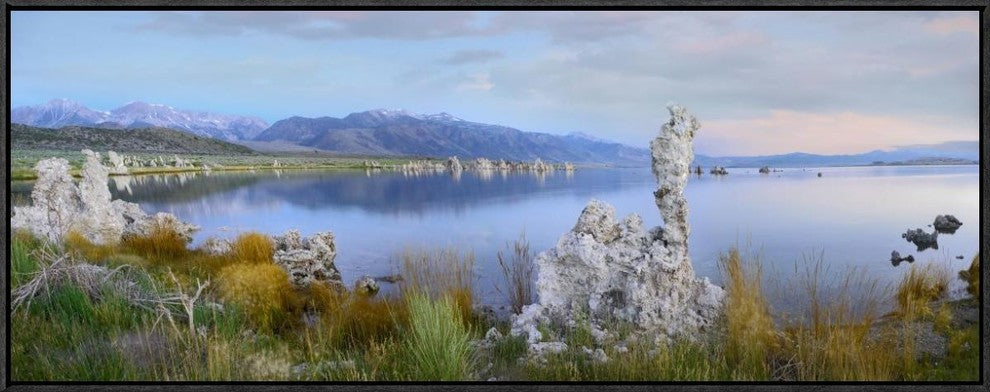 "Panorama of tufa towers at Mono Lake, California"  by Tim Fitzharris, 37x14"