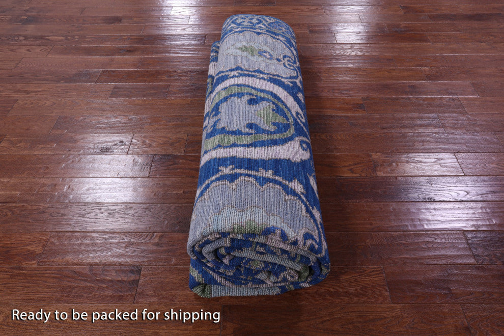 William Morris Handmade Wool Rug 9' 2" X 12' 2" - Q13599