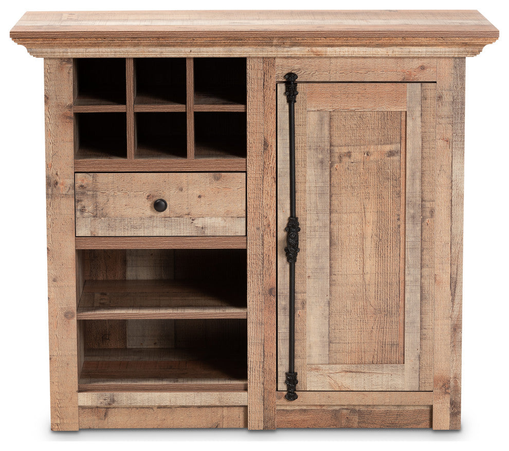 Ladera Modern Farmhouse Oak Effect Dining Room Sideboard Buffet