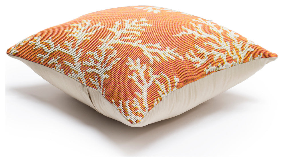 Marina Coral Edge Indoor/Outdoor Pillow Sunset 18"x18"