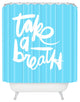 Kal Barteski Take Blue Shower Curtain
