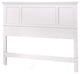 Homestyles Naples Wood Queen Headboard in Off White
