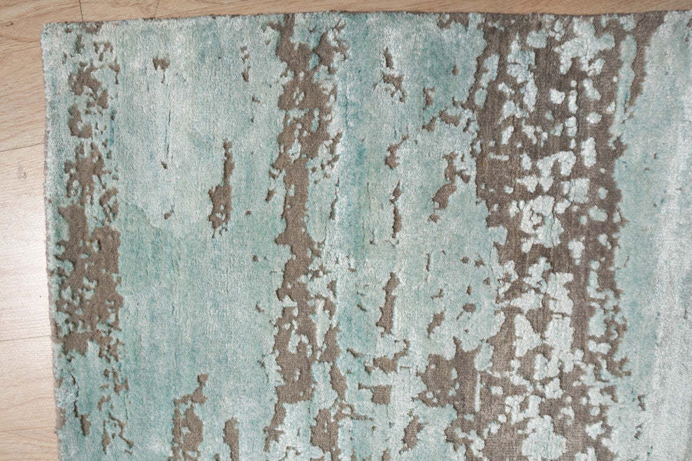 SILVER Contemporary Abstract Galaxy Area Rug